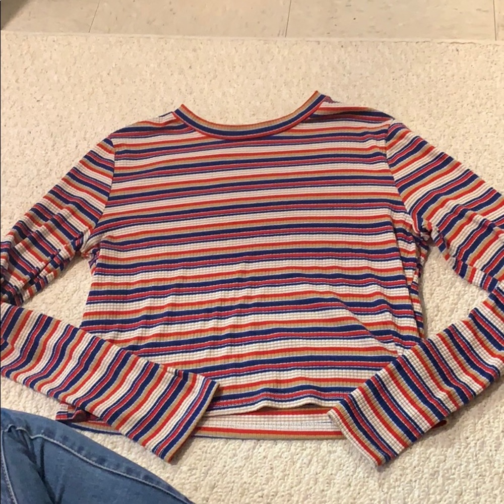 Striped long sleeve shirt
